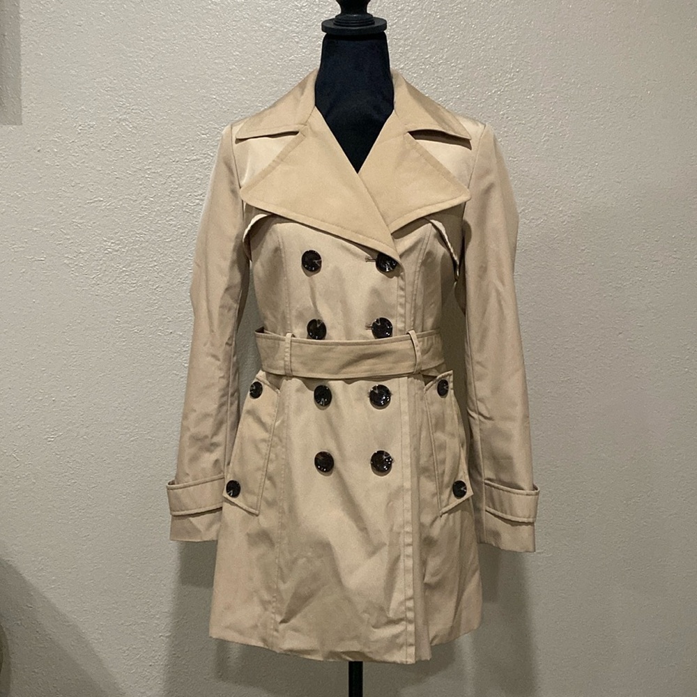 Calvin Klein Belted Trench Coat Size X-Small